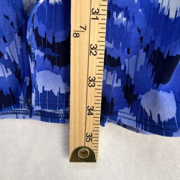 Chico’s Travelers Open Front Duster Cardigan Women’s Sz Medium Artsy 3/4 Sleeve - Picture 4 of 8